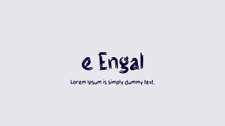 e Engal Font