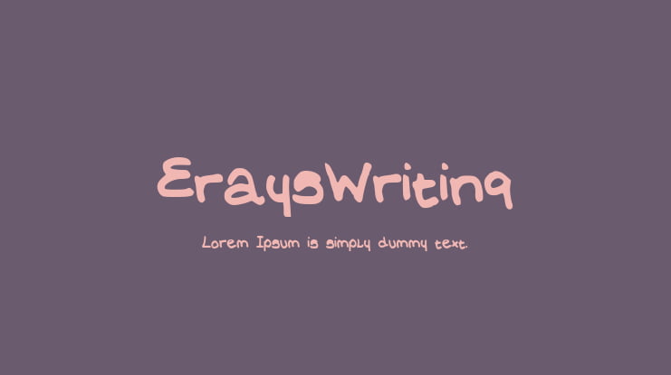 EraysWriting Font