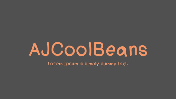 AJCoolBeans Font