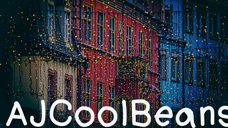 AJCoolBeans Font