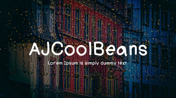 AJCoolBeans Font