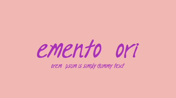 Memento Mori Font