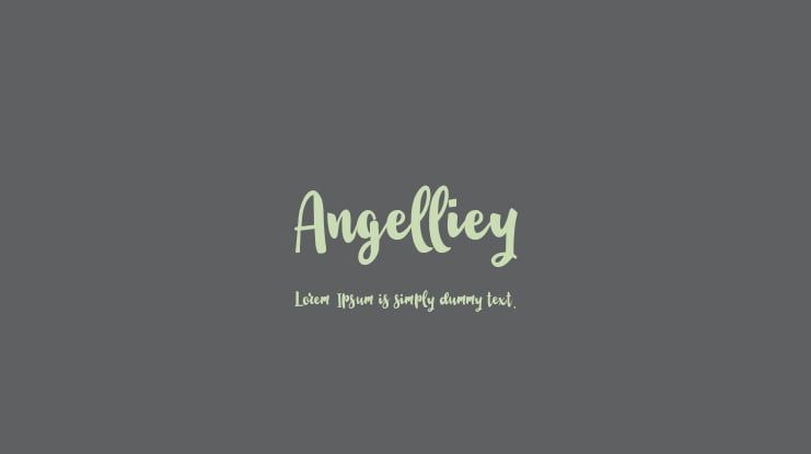 Angelliey Font