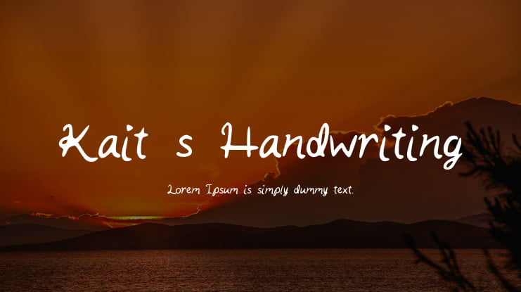 Kait_s_Handwriting Font