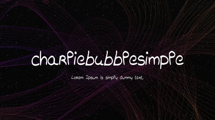 charliebubblesimple Font