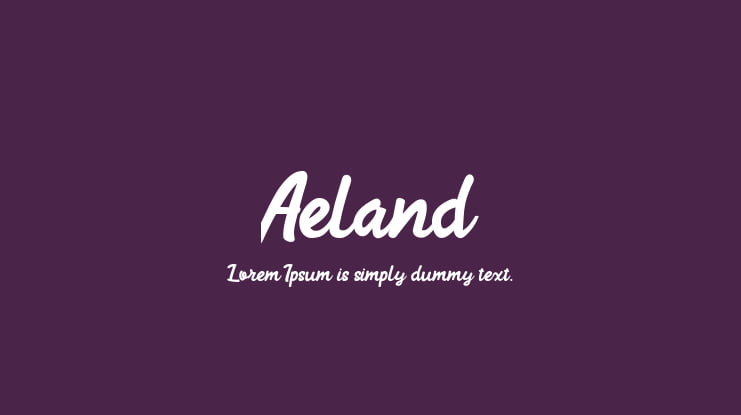 Aeland Font