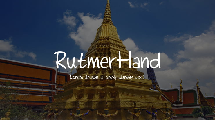 RutmerHand Font