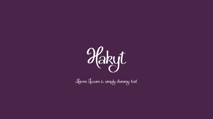 Hakyt Font