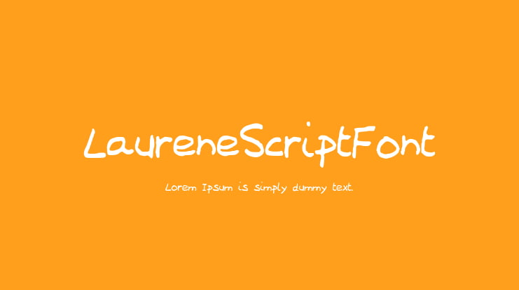 LaureneScriptFont Font