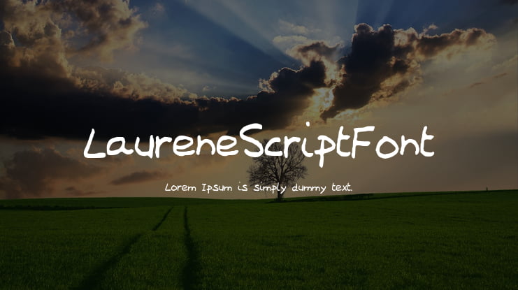 LaureneScriptFont Font