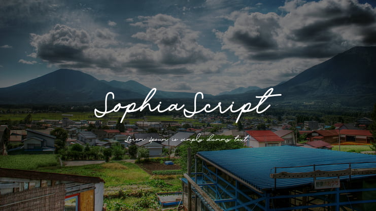 SophiaScript Font