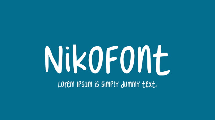 NikoFont Font