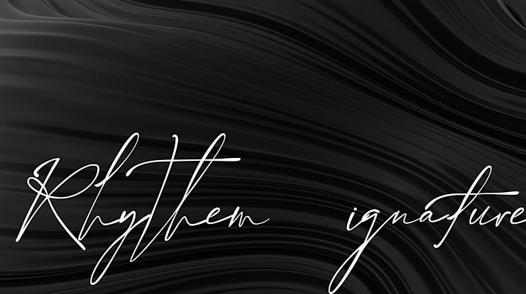 Rhythem Signature Font