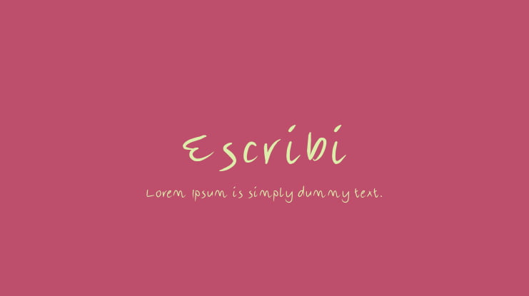 Escribi Font