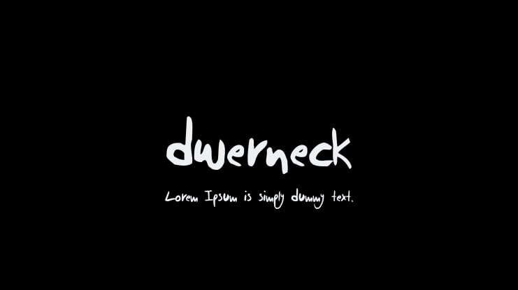 dwerneck Font