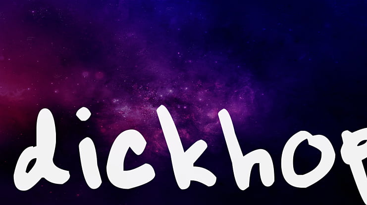 dickhop Font