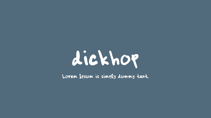 dickhop Font