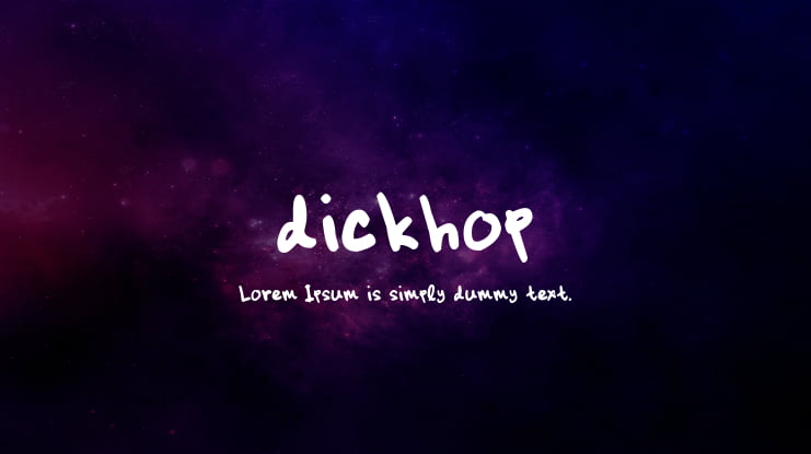 dickhop Font