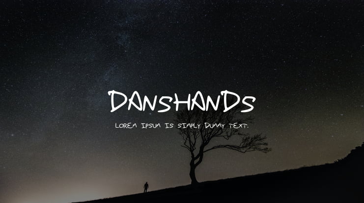 DansHands Font