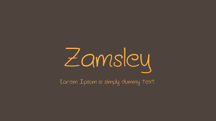 Zamsley Font