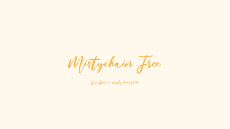 Mistychain Free Font