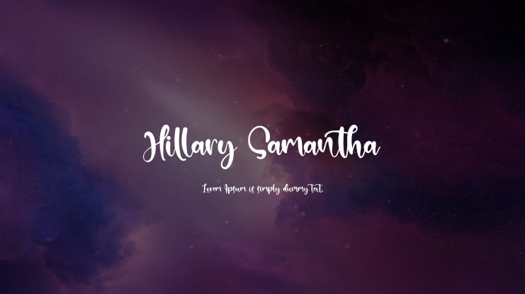 Hillary Samantha Font