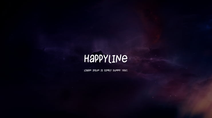 HAPPYLINE Font