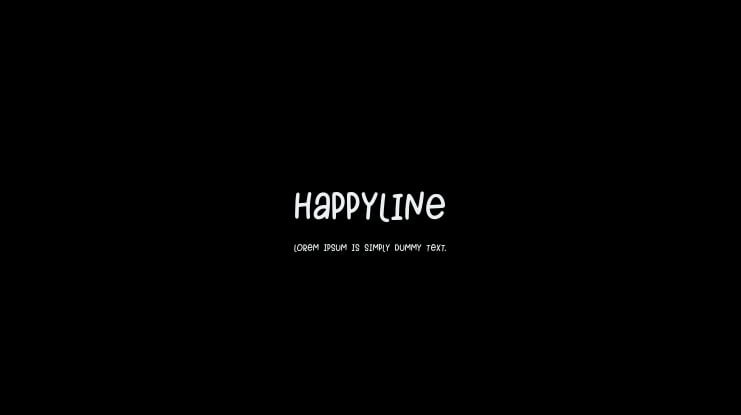 HAPPYLINE Font