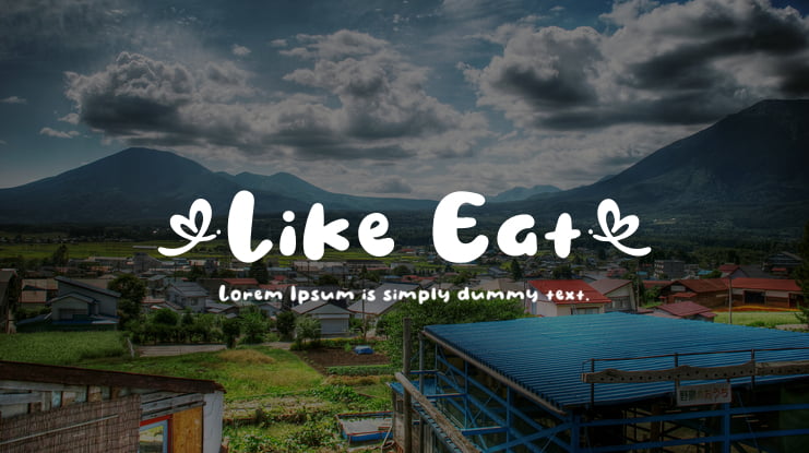 Like Eat Font