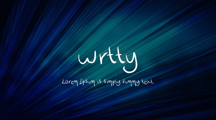 wrtty Font