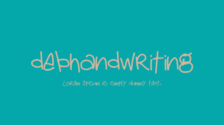 debhandwriting Font