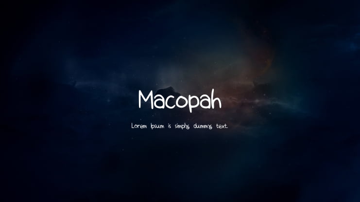 Macopah Font