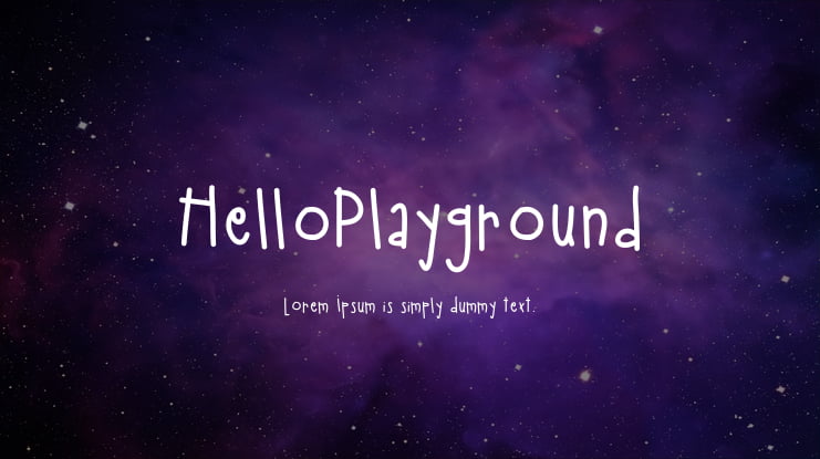 HelloPlayground Font