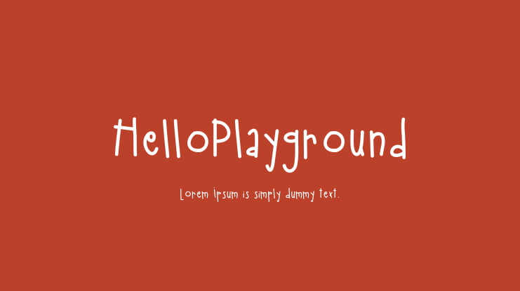 HelloPlayground Font