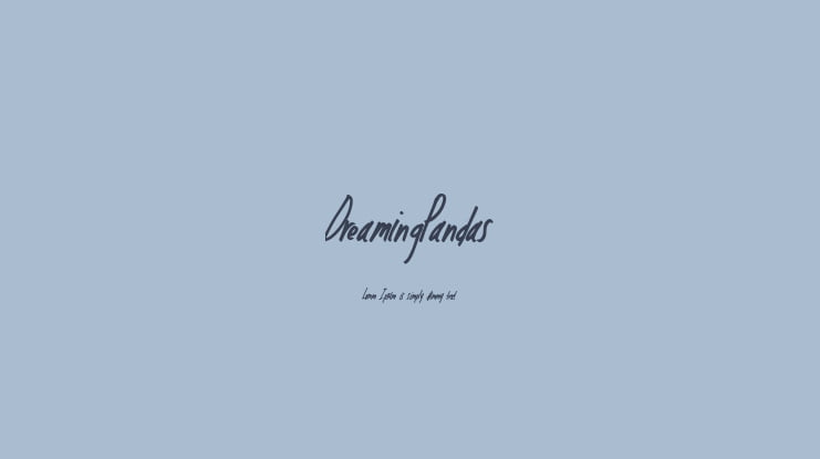 DreamingPandas Font