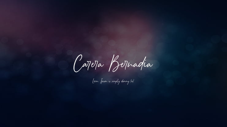 Carera Bernadia Font