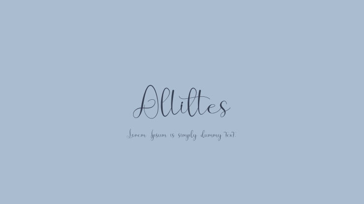 Allittes Font