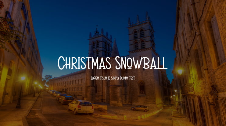 Christmas Snowball Font