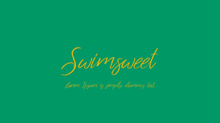 Swimsweet Font