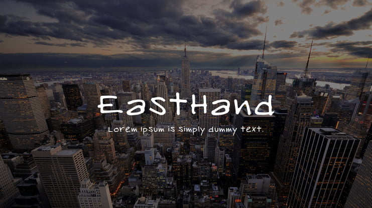 EastHand Font