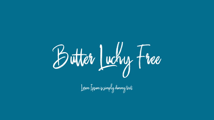 Butter Luchy Free Font