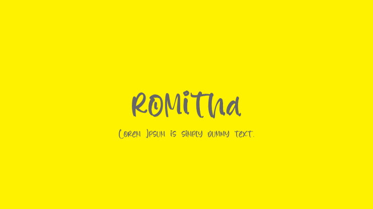 romitha Font