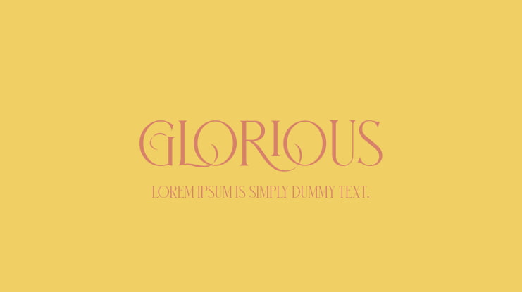 GLORIOUS Font