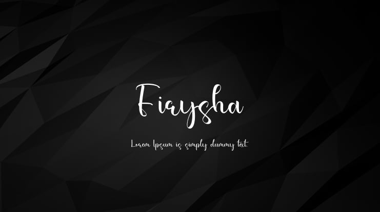 Firysha Font