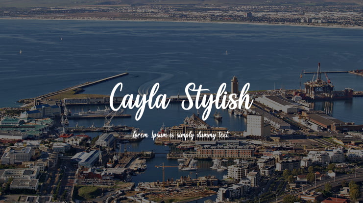 Cayla Stylish Font