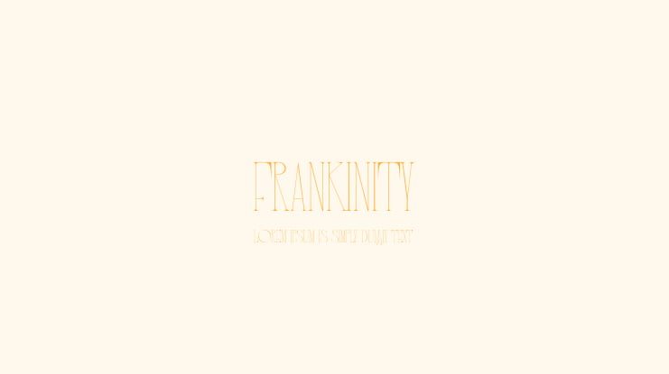 FRANKINITY Font