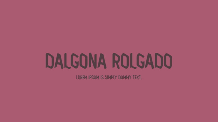 Dalgona Rolgado Font Family