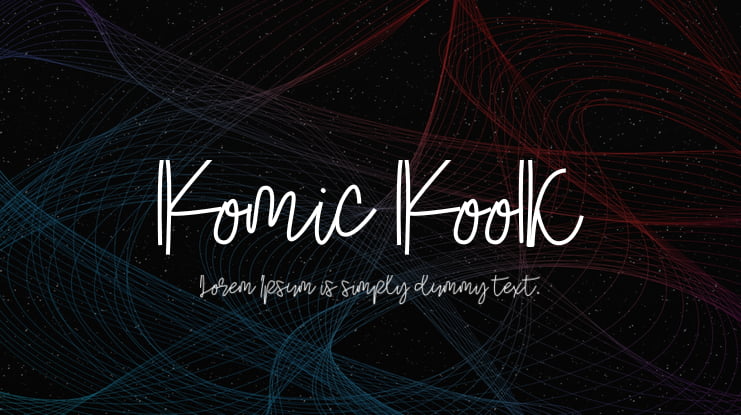 Komic Kook Font