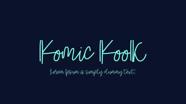 Komic Kook Font