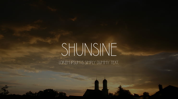 SHUNSINE Font